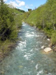 Jarn tn v Korutanech - rafting na Mllu, Gailu, a Lieseru, Jarn slunko nm doplo dostatek vody. Pedevm hlubok dol a peeje Gailu vechny doslova uchvtily. - fotografie 53