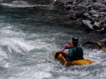 Jarn tn v Korutanech - rafting na Mllu, Gailu, a Lieseru, Jarn slunko nm doplo dostatek vody. Pedevm hlubok dol a peeje Gailu vechny doslova uchvtily. - fotografie 71