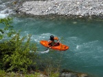 Jarn tn v Korutanech - rafting na Mllu, Gailu, a Lieseru, Jarn slunko nm doplo dostatek vody. Pedevm hlubok dol a peeje Gailu vechny doslova uchvtily. - fotografie 83