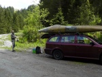 Jarn tn v Korutanech - rafting na Mllu, Gailu, a Lieseru, Jarn slunko nm doplo dostatek vody. Pedevm hlubok dol a peeje Gailu vechny doslova uchvtily. - fotografie 89