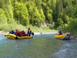 Jarn tn v Korutanech - rafting na Mllu, Gailu, a Lieseru, Jarn slunko nm doplo dostatek vody. Pedevm hlubok dol a peeje Gailu vechny doslova uchvtily. - fotografie 149