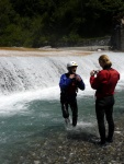 Jarn tn v Korutanech - rafting na Mllu, Gailu, a Lieseru, Jarn slunko nm doplo dostatek vody. Pedevm hlubok dol a peeje Gailu vechny doslova uchvtily. - fotografie 219