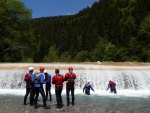 Jarn tn v Korutanech - rafting na Mllu, Gailu, a Lieseru, Jarn slunko nm doplo dostatek vody. Pedevm hlubok dol a peeje Gailu vechny doslova uchvtily. - fotografie 221