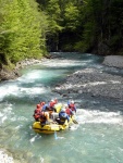 Jarn tn v Korutanech - rafting na Mllu, Gailu, a Lieseru, Jarn slunko nm doplo dostatek vody. Pedevm hlubok dol a peeje Gailu vechny doslova uchvtily. - fotografie 241