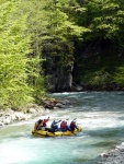 Jarn tn v Korutanech - rafting na Mllu, Gailu, a Lieseru, Jarn slunko nm doplo dostatek vody. Pedevm hlubok dol a peeje Gailu vechny doslova uchvtily. - fotografie 247