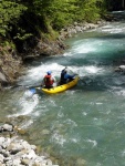 Jarn tn v Korutanech - rafting na Mllu, Gailu, a Lieseru, Jarn slunko nm doplo dostatek vody. Pedevm hlubok dol a peeje Gailu vechny doslova uchvtily. - fotografie 250