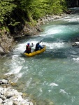 Jarn tn v Korutanech - rafting na Mllu, Gailu, a Lieseru, Jarn slunko nm doplo dostatek vody. Pedevm hlubok dol a peeje Gailu vechny doslova uchvtily. - fotografie 251