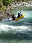 Jarn tn v Korutanech - rafting na Mllu, Gailu, a Lieseru, Jarn slunko nm doplo dostatek vody. Pedevm hlubok dol a peeje Gailu vechny doslova uchvtily. - fotografie 252