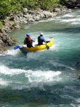 Jarn tn v Korutanech - rafting na Mllu, Gailu, a Lieseru, Jarn slunko nm doplo dostatek vody. Pedevm hlubok dol a peeje Gailu vechny doslova uchvtily. - fotografie 253