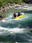 Jarn tn v Korutanech - rafting na Mllu, Gailu, a Lieseru, Jarn slunko nm doplo dostatek vody. Pedevm hlubok dol a peeje Gailu vechny doslova uchvtily. - fotografie 255