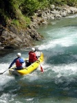 Jarn tn v Korutanech - rafting na Mllu, Gailu, a Lieseru, Jarn slunko nm doplo dostatek vody. Pedevm hlubok dol a peeje Gailu vechny doslova uchvtily. - fotografie 257