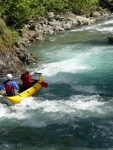 Jarn tn v Korutanech - rafting na Mllu, Gailu, a Lieseru, Jarn slunko nm doplo dostatek vody. Pedevm hlubok dol a peeje Gailu vechny doslova uchvtily. - fotografie 258