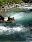 Jarn tn v Korutanech - rafting na Mllu, Gailu, a Lieseru, Jarn slunko nm doplo dostatek vody. Pedevm hlubok dol a peeje Gailu vechny doslova uchvtily. - fotografie 260