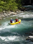 Jarn tn v Korutanech - rafting na Mllu, Gailu, a Lieseru, Jarn slunko nm doplo dostatek vody. Pedevm hlubok dol a peeje Gailu vechny doslova uchvtily. - fotografie 262