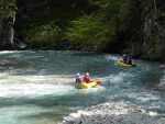 Jarn tn v Korutanech - rafting na Mllu, Gailu, a Lieseru, Jarn slunko nm doplo dostatek vody. Pedevm hlubok dol a peeje Gailu vechny doslova uchvtily. - fotografie 264