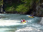 Jarn tn v Korutanech - rafting na Mllu, Gailu, a Lieseru, Jarn slunko nm doplo dostatek vody. Pedevm hlubok dol a peeje Gailu vechny doslova uchvtily. - fotografie 265