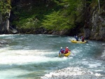 Jarn tn v Korutanech - rafting na Mllu, Gailu, a Lieseru, Jarn slunko nm doplo dostatek vody. Pedevm hlubok dol a peeje Gailu vechny doslova uchvtily. - fotografie 266
