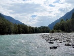 Alpsk supervkend - Isel a Salzach - podzim 2010, Pedpov poas byla sice pesimistick, natst skutenost jin. Se slbenm detm se stdaly i proslunn chvle. Dky tomu byla i na podzim voda suprov jako pi jarnm tn. Zejmna Salzach ns - fotografie 2