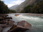 Alpsk supervkend - Isel a Salzach - podzim 2010, Pedpov poas byla sice pesimistick, natst skutenost jin. Se slbenm detm se stdaly i proslunn chvle. Dky tomu byla i na podzim voda suprov jako pi jarnm tn. Zejmna Salzach ns - fotografie 113