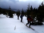 Zkladn KURZ SKIALPINISMU, Poas vypadalo strali, ale nakonec se z toho vyvinula ndhern akcika s pardnm poasm. Nedln krusta, byla pn hust.. - fotografie 17