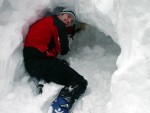 SKIALPINISMUS - zkladn kurz v Krkonoch, Pr foteek namchan z nkolika kurzk..... Zima se krt, tak nevhejte, zachli budeme vytahovat lod! - fotografie 46