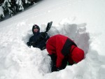 SKIALPINISMUS - zkladn kurz v Krkonoch, Pr foteek namchan z nkolika kurzk..... Zima se krt, tak nevhejte, zachli budeme vytahovat lod! - fotografie 48