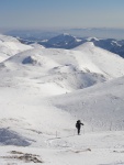 Hochschwab skialpov, V noru jsme se vydali na skialpov przkum vchodn hradby trska - poho Hochschwab. Co se tk mnostv snhu dn hitparda, ale i tak jsme si to uili. Zejmna pi kopn stup pi sestupu z h - fotografie 36