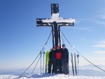 Hochschwab skialpov, V noru jsme se vydali na skialpov przkum vchodn hradby trska - poho Hochschwab. Co se tk mnostv snhu dn hitparda, ale i tak jsme si to uili. Zejmna pi kopn stup pi sestupu z h - fotografie 42