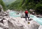 RAFTING V JULSKCH ALPCH KVTEN 2011, Tenhle vbr ek se opravdu povedl. Kdy na nj vyrazte je poteba mt trochu tst na vodu. Moc dobr parta - to se d jet cokoliv za jakkoliv vody. - fotografie 51