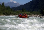 Adrenaln rafting na Iselu - ervenec 2011, Nejlep raftov voda, k tomu vlap do hor. Ve podbareveno pardnm slunenm poasm. - fotografie 58