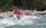 Adrenaln rafting na Iselu - ervenec 2011, Nejlep raftov voda, k tomu vlap do hor. Ve podbareveno pardnm slunenm poasm. - fotografie 85