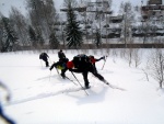 PR FOTEK ZE ZKLADN KURZU SKIALPINISMU, Skvl parta, snhu poehnan, pardn posko, a vynikajc gastro zitky. Tentokrt si to vichni ndhern uili... e jo, vy co jste tam byli?? - fotografie 2