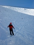 Freeride Kurz KAPRUN 2012, V sobotu pardn poas a praan, kter mohl bt mn jet. Nicmn jsme najeli za vkend asi 300 m po sjezdovce a prmrn sklon jednch svah byl 35. Take jsme projeli vechno zajmav a uili i - fotografie 8