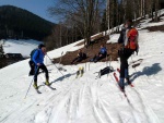 Zkladn kurz skialpinismu 16.-18.3.2012, Pardn jarn posko, tvrd firn a ist chlapsk parta. K tomu vyvrcholen na Snce a bezva nladika. Prost se to vydailo. - fotografie 8