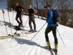 Zkladn kurz skialpinismu 16.-18.3.2012, Pardn jarn posko, tvrd firn a ist chlapsk parta. K tomu vyvrcholen na Snce a bezva nladika. Prost se to vydailo. - fotografie 13