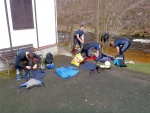 RAFTING NA JIZEE duben 2012, Pjemn voda, slunce i mraky, pohoda na lodch a raftech, usmvav mlad a krsn lid v posdkch. Dky Krakonoi - fotografie 44