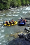 Rafting v Korutanech, Zjezd na eky, kam se mlo kdy podvte. A voda nakonec vyla. S nocovnm v Tee-Pee to nemlo chybu. - fotografie 31