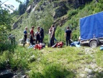 Rafting v Korutanech, Zjezd na eky, kam se mlo kdy podvte. A voda nakonec vyla. S nocovnm v Tee-Pee to nemlo chybu. - fotografie 107