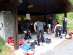 Rafting v Korutanech, Zjezd na eky, kam se mlo kdy podvte. A voda nakonec vyla. S nocovnm v Tee-Pee to nemlo chybu. - fotografie 260