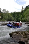 Rafting v Korutanech, Zjezd na eky, kam se mlo kdy podvte. A voda nakonec vyla. S nocovnm v Tee-Pee to nemlo chybu. - fotografie 301