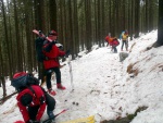 Skialpinistick pechod Krkono, Tsn po Novm roce jsme se vydali na pechod Krkono z Dolnch Mseek a do Janskch Lzn. Poas kzalo svoji drsnj tv, pesto v tmu vldla naprost pohoda. Veer ve finsk kdi tak neml  - fotografie 34