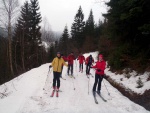 Skialpinistick pechod Krkono, Tsn po Novm roce jsme se vydali na pechod Krkono z Dolnch Mseek a do Janskch Lzn. Poas kzalo svoji drsnj tv, pesto v tmu vldla naprost pohoda. Veer ve finsk kdi tak neml  - fotografie 49