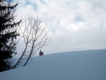 Skialpinistick pechod Krkono, Tsn po Novm roce jsme se vydali na pechod Krkono z Dolnch Mseek a do Janskch Lzn. Poas kzalo svoji drsnj tv, pesto v tmu vldla naprost pohoda. Veer ve finsk kdi tak neml  - fotografie 53