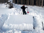 Zkladn Kurz Skialpinismu 11.-13.1.2013, Pardn snhov nadlka a taky ndhern poasko. Myslm, e si to vichni super uili. Fotky josu jen z mobilu... - fotografie 11