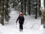 SKIALPINISTICK VKEND V KRKONOCH tentokrt ze PINDLU, Tak to byla opravdov zima! mrt novho snhu, vysok lavinovka 3-4, ale nladika v tmu bezvadn. Vyuili jsme pohostinnosti Martinovky a dali si KRNAPEM povolen trasy v dol Blho Labe a na Labs - fotografie 45