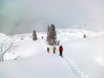 SKIALPY DACHSTEIN msto Silvretty - 2013, Prognza poas na Silvrettu byla tragick, a tak jsme vybrali nhradn een, kter slibovalo dobr poas. A POVEDLO SE! Dky Alponoi, bylo to asn! A to jak dky tmu, tak super chalup a musm - fotografie 1