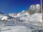 SKIALPY DACHSTEIN msto Silvretty - 2013, Prognza poas na Silvrettu byla tragick, a tak jsme vybrali nhradn een, kter slibovalo dobr poas. A POVEDLO SE! Dky Alponoi, bylo to asn! A to jak dky tmu, tak super chalup a musm - fotografie 7