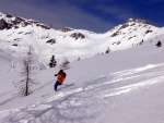 SKIALP ARNA RIEDINGTAL, Pes nepznivou pedpov jsme ulovili fantastick den a super zitky! Lyasky to bylo nron a zejmna nedln krusta byla vivn, ale kdy jsou v tmu dob lyai, nen co eit! - fotografie 118