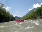 DIVOK RAFTING NA NOCE, ISARCU A PASIRIU, Velmi tepl poas tentokrt naavnilo tyto divok eky na opravdu megavodu. I Kdy jsme vymnili Isel za Mll vbec to nevadilo, Megavoda na Noce a pardn lucht na Pasiriu to dokonale vynahradili. - fotografie 32