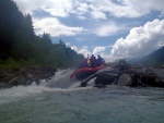 DIVOK RAFTING NA NOCE, ISARCU A PASIRIU, Velmi tepl poas tentokrt naavnilo tyto divok eky na opravdu megavodu. I Kdy jsme vymnili Isel za Mll vbec to nevadilo, Megavoda na Noce a pardn lucht na Pasiriu to dokonale vynahradili. - fotografie 73